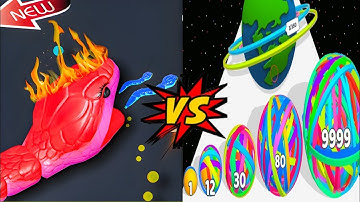 Snake Clash VS Flexy Runner 3D-Level Up Rubber Max Level Gameplay💥 (New Update)