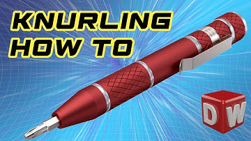 SolidWorks Tutorial - How To Make Knurling with a mini screwdriver