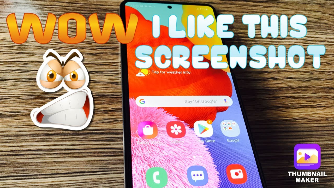 How To Take Screenshot on Samsung A51 - YouTube