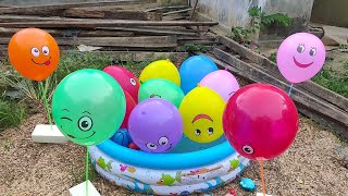 Wow !! Popping Ballons !! Dan Menemukan Hewan Maianan Berjalan Di atas Air, Ada Kura Kura,Ikan Nemo