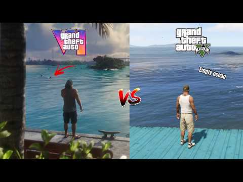 GTA 6 VS GTA 5 GRAPHICS AND DETAILS COMPARISON ( LAUNCH TRAILER )