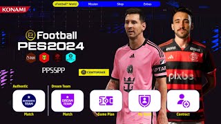 PES 2024 PPSSPP ANDROID BRASILEIRÃO & EUROPEUS | PS4/PS5 NOVAS TRANSFERÊNCIAS EQUIPES & KITS 2024