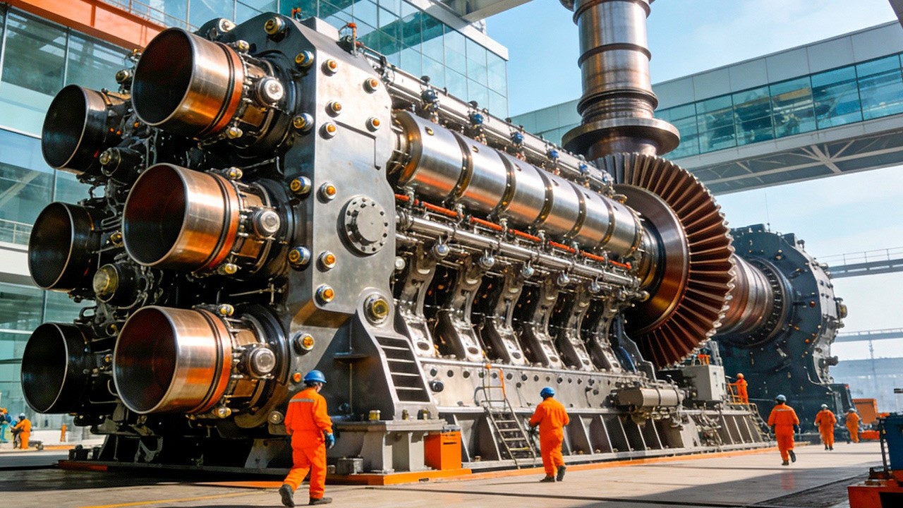Jak powstają najpotężniejsze silniki diesla? | Precyzja mikrona w 50-tonowych gigantach