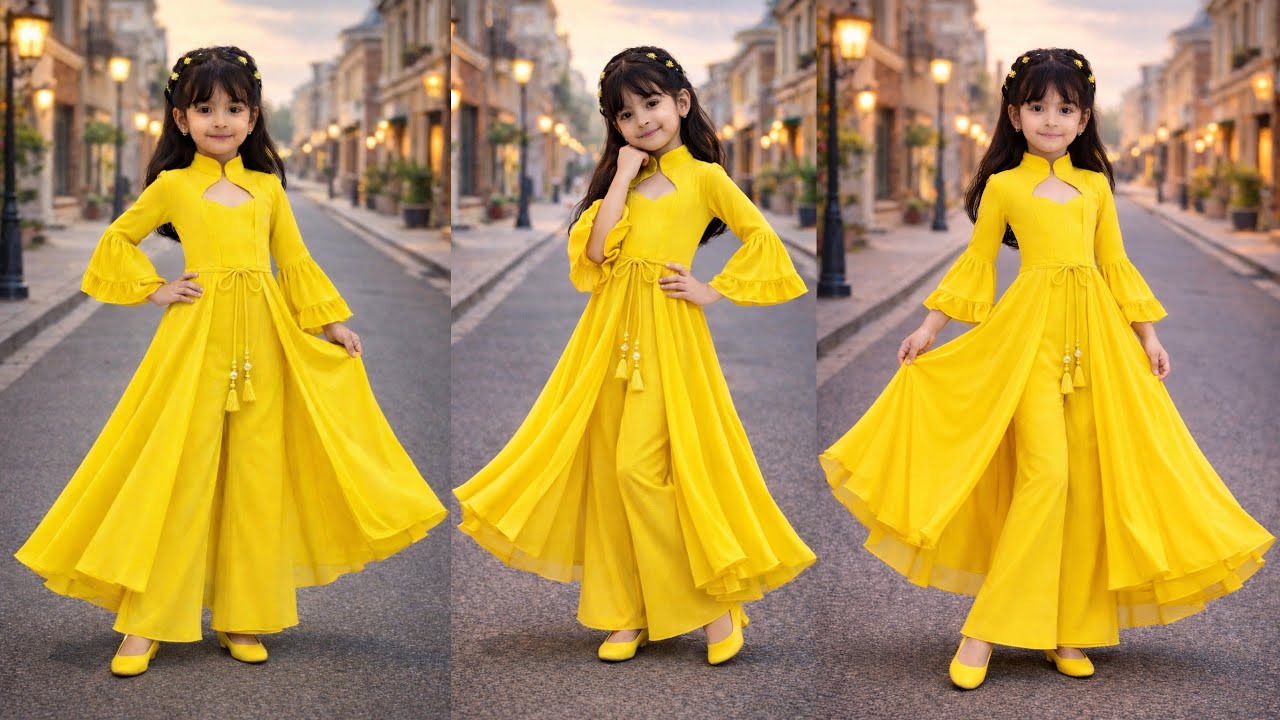 ঈদ স্পেশাল বেবি ফ্রক কাটিং ও সেলাই 😍 Baby Frock Cutting and Stitching 🔥 New Design 2026 |