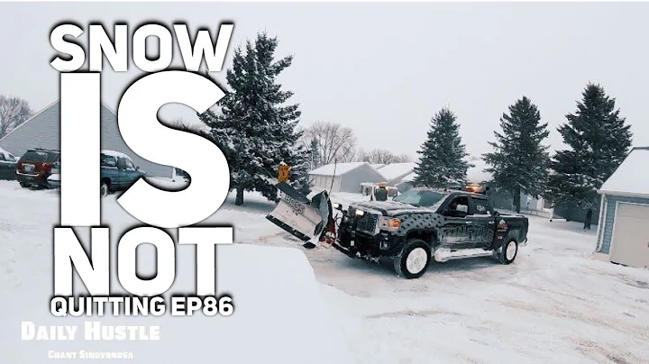 2019 January snow removal 2015 GMC DENALI plowing snow