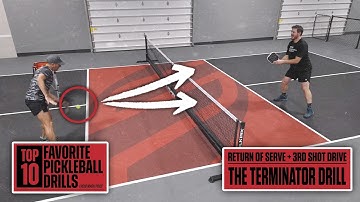Pickleball Terminator Drill: Return a Return of Serve with a 3rd Shot Drive