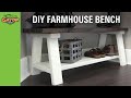 DIY Rustic Farmhouse Bench