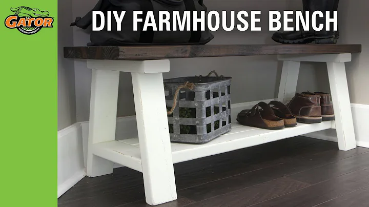DIY Rustic Farmhouse Bench