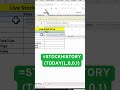 STOCKHISTORY Function in Excel Explained  #excel #spreadsheetmagic #excelreels
