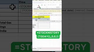 STOCKHISTORY Function in Excel Explained #excel #spreadsheetmagic #excelreels