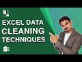 Excel data cleaning techniques for  data analyst  updated 2022