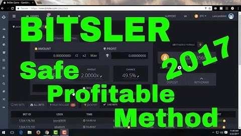 its a new bitsler wining trick 100% work and win bitcoin