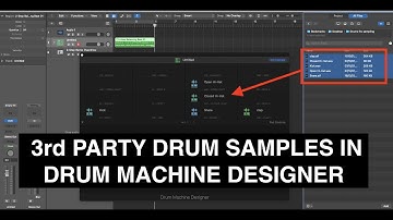 Logic Pro - Use 3RD PARTY DRUM SAMPLES into DRUM MACHINE DESIGNER to Play and Record Original Midi