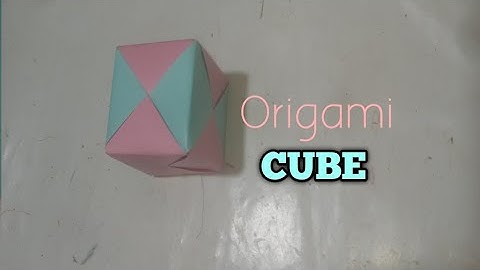 How to Fold an Diy : Origami 3d Cube