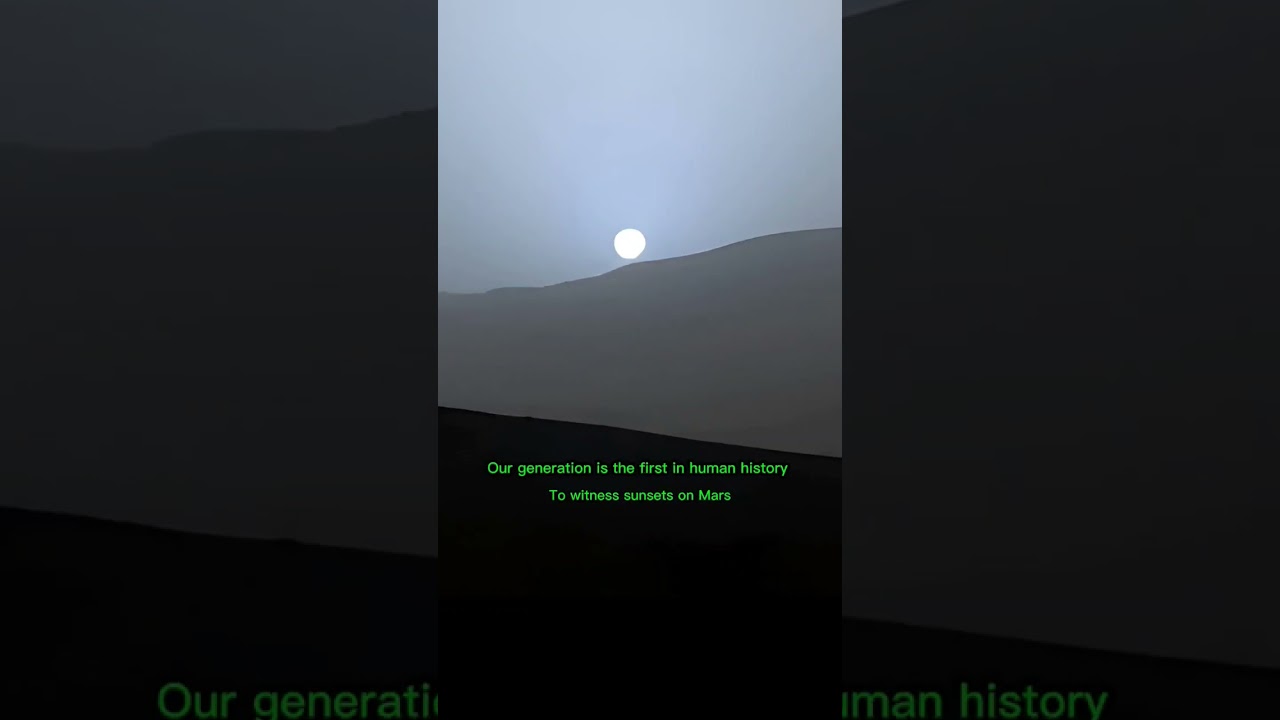 First-Ever Sunset on Mars Captured by NASA Rover 