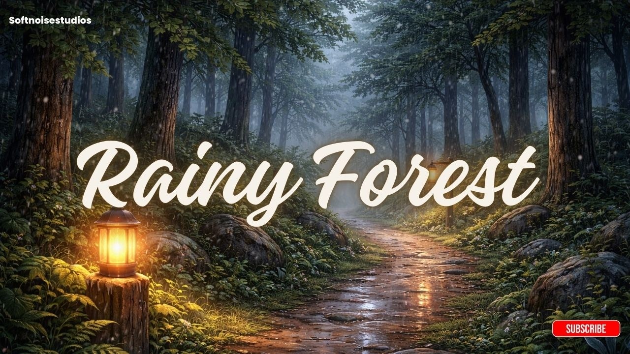 Rainy Forest Path 🌧️ | Calm Lo-Fi Music for Focus & Relax #lofi #rainyday