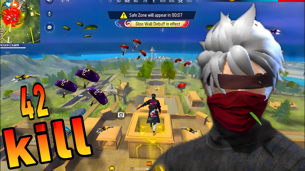 42 kills 💪AWM+AWM 99%Headshot Rate ⚡| Solo Vs Squad Full Gameplay | intel i9 🖥 Freefire