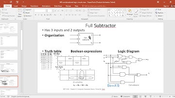 DIGITAL LOGIC -HALF, FULL SUBTRACTOR & MULTIPLEXER