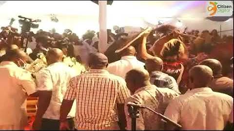 FULL VIDEO OF RAILA ODINGA ARRIVING AT THE LATE PROFESSOR MAGOHA