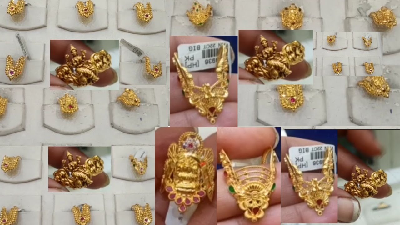 Latest Gold Rings Collection|Plain Vanki Rings For Ladies|22 Karat BIS  Hallmark Jewellery - YouTube