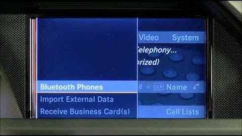 Mercedes-Benz Instructional Video: Bluetooth External Authorization with COMAND System