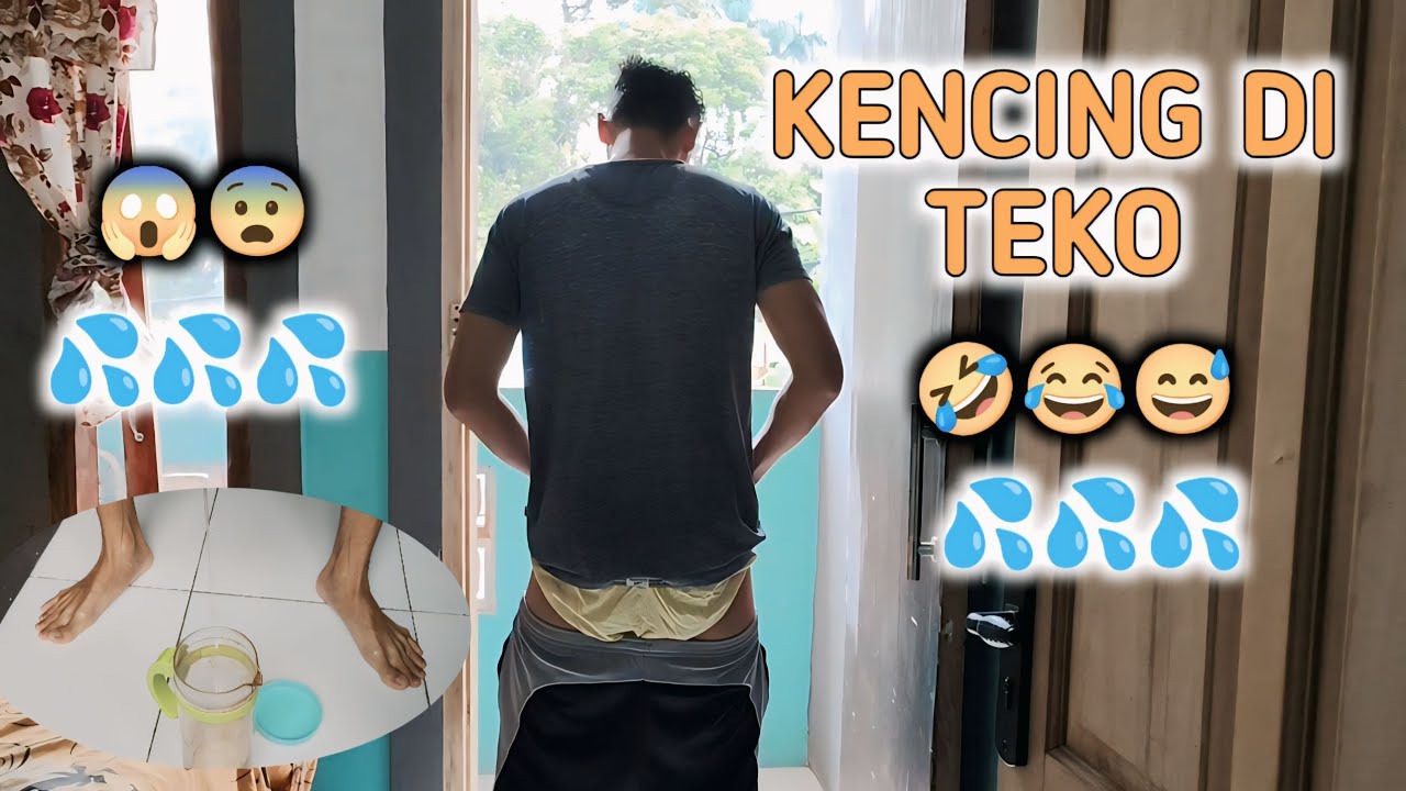 KENCING DI TEKO - MINUM AIR PIPIS - KOMEDI KOCAK