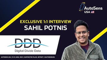 Exclusive Interview | Sahil Potnis, Digital Divide Data | AutoSens USA 2025