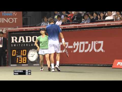 Wawrinka Devastating Backhand Display Tokyo 2015 Hot Shot