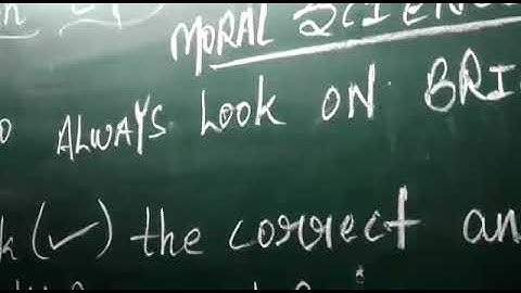 Class 4 - Moral Science - Chapter 2 , Q&A (objectives)