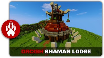 Minecraft Building Tutorial : How to build an Orcish Shaman Lodge