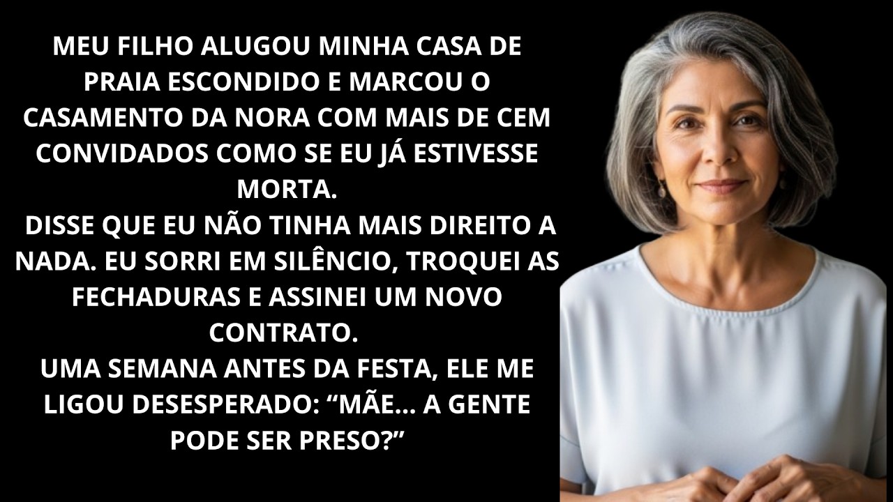 MEU FILHO ALUGOU MINHA CASA ESCONDIDO, UMA SEMANA ANTES TROQUEI AS FECHADURAS E ASSINEI UM NOVO..