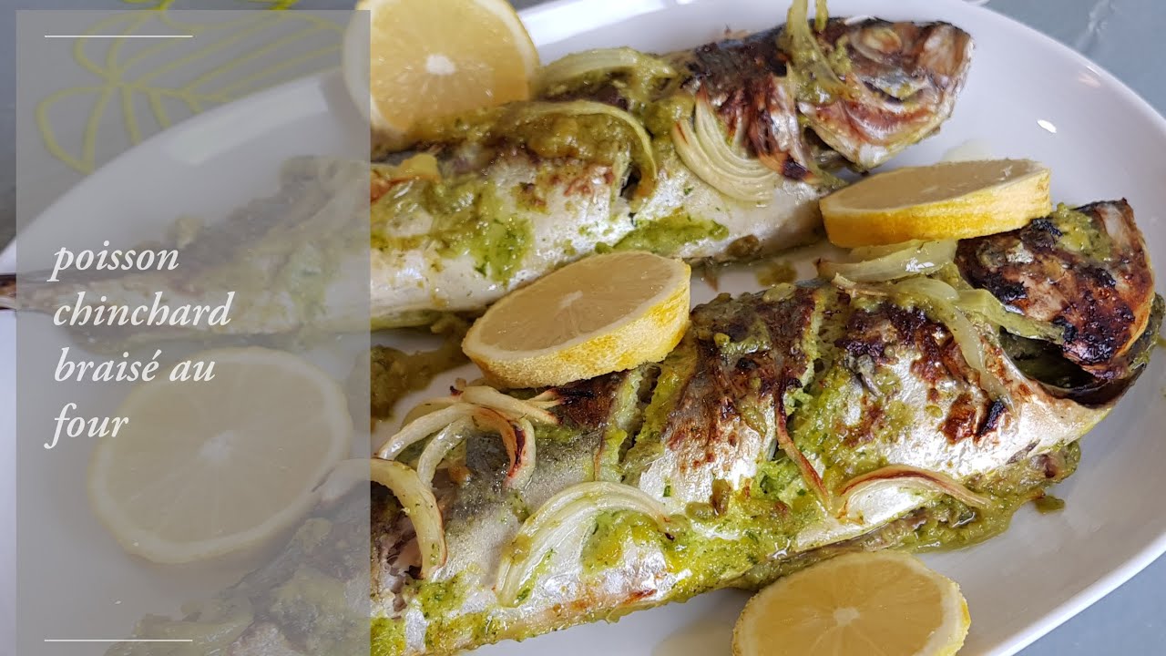 Recette du poisson chinchard braisé au four,très simple et délicieux -  YouTube