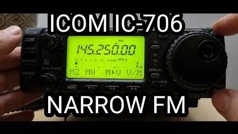 ICOM IC-706MK11 Narrow FM