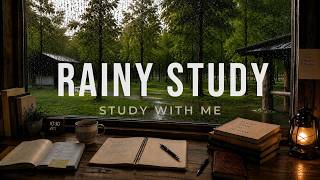 6/16 (火) Study With Me 🌧️ Rainy Forest | Live Deep Focus