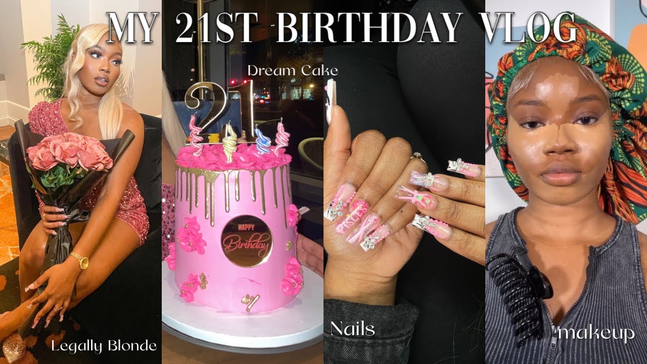 21ST BIRTHDAY VLOG | GRWM + SHOPPING + MAKEUP APPOINTMENT + NAILS + BIRTHDAY DINNER + DIY FLOWERS