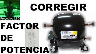 Como corregir el factor de potencia en motores (cargas inductivas)