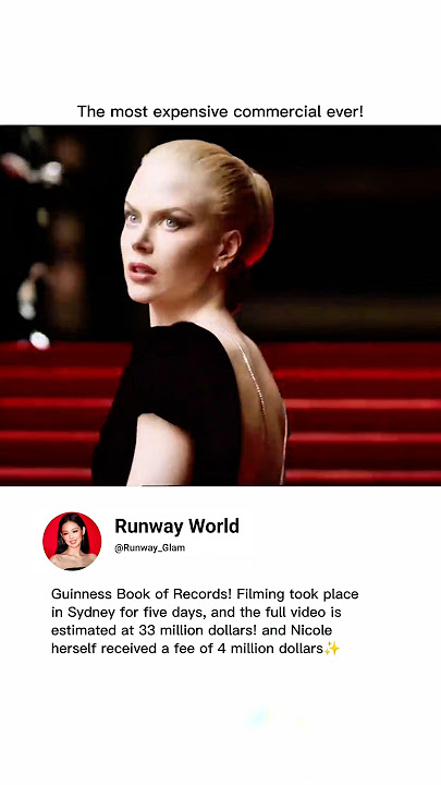 Download lagu The most expensive commercial ever ✨😮 #nicolekidman #chanel #fashion #supermodel #edit #shorts