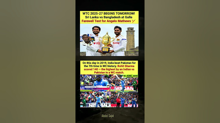 WTC 2025–27 Begins Tomorrow – Angelo Mathews’ Farewell Test at Galle 🏏🇱🇰