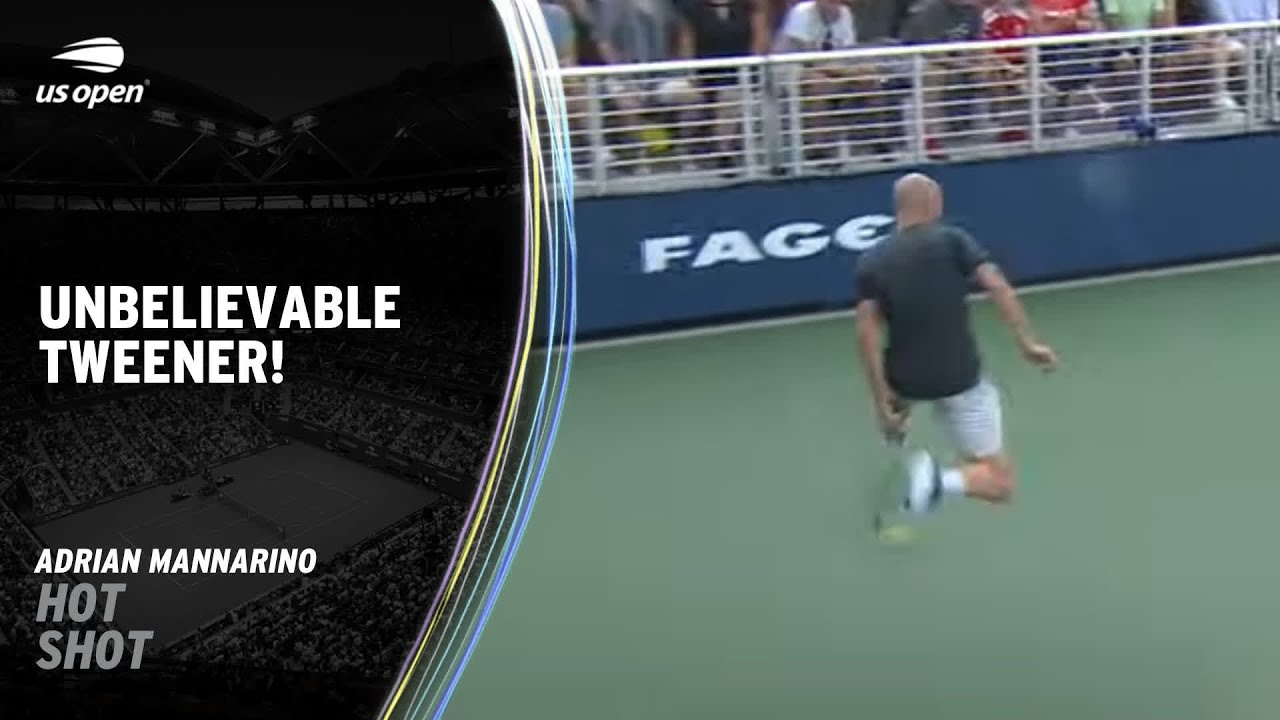Adrian Mannarino's Ridiculous Tweener! | 2023 US Open