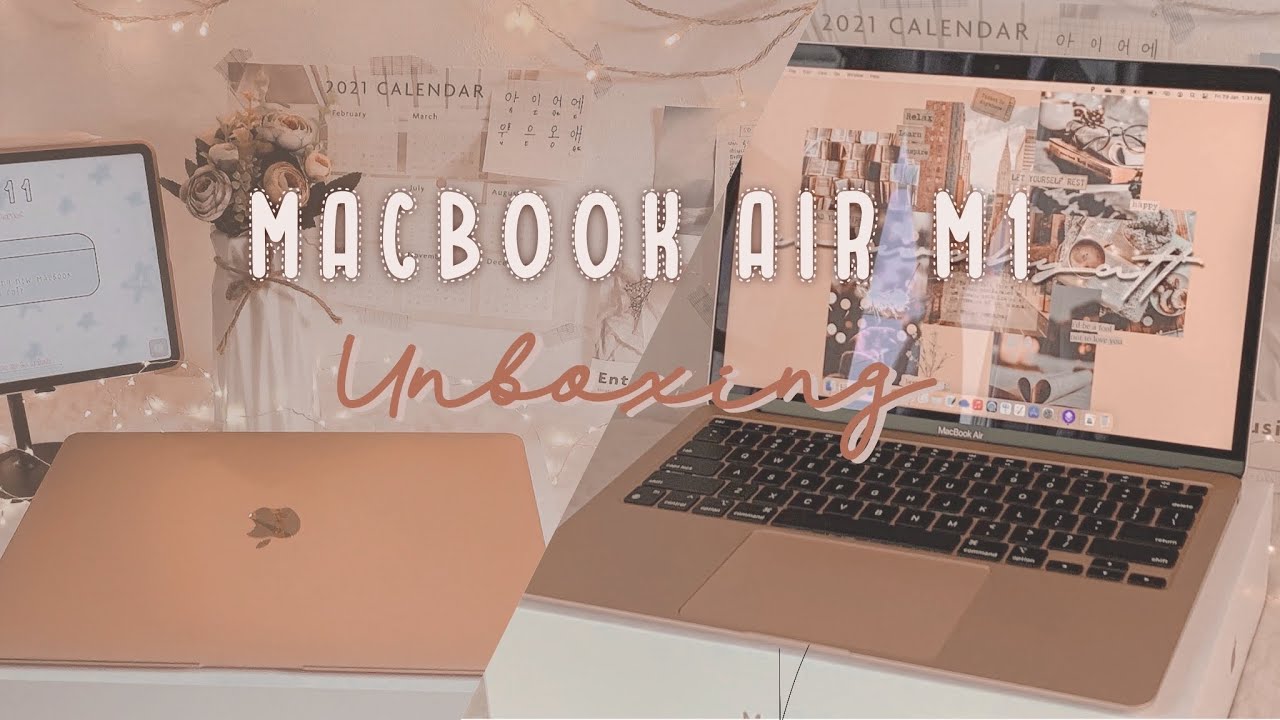 Unboxing Apple MacBook Air *with M1 chip* + setup | Malaysia | 1st Time using a Mac!!