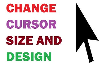 How to change cursor size and Design in windows 7/8/10 or xp | Hindi