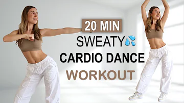 20 MIN SWEATY CARDIO DANCE Workout | All Standing | High Intensity - All Levels | Full Body Fat Burn