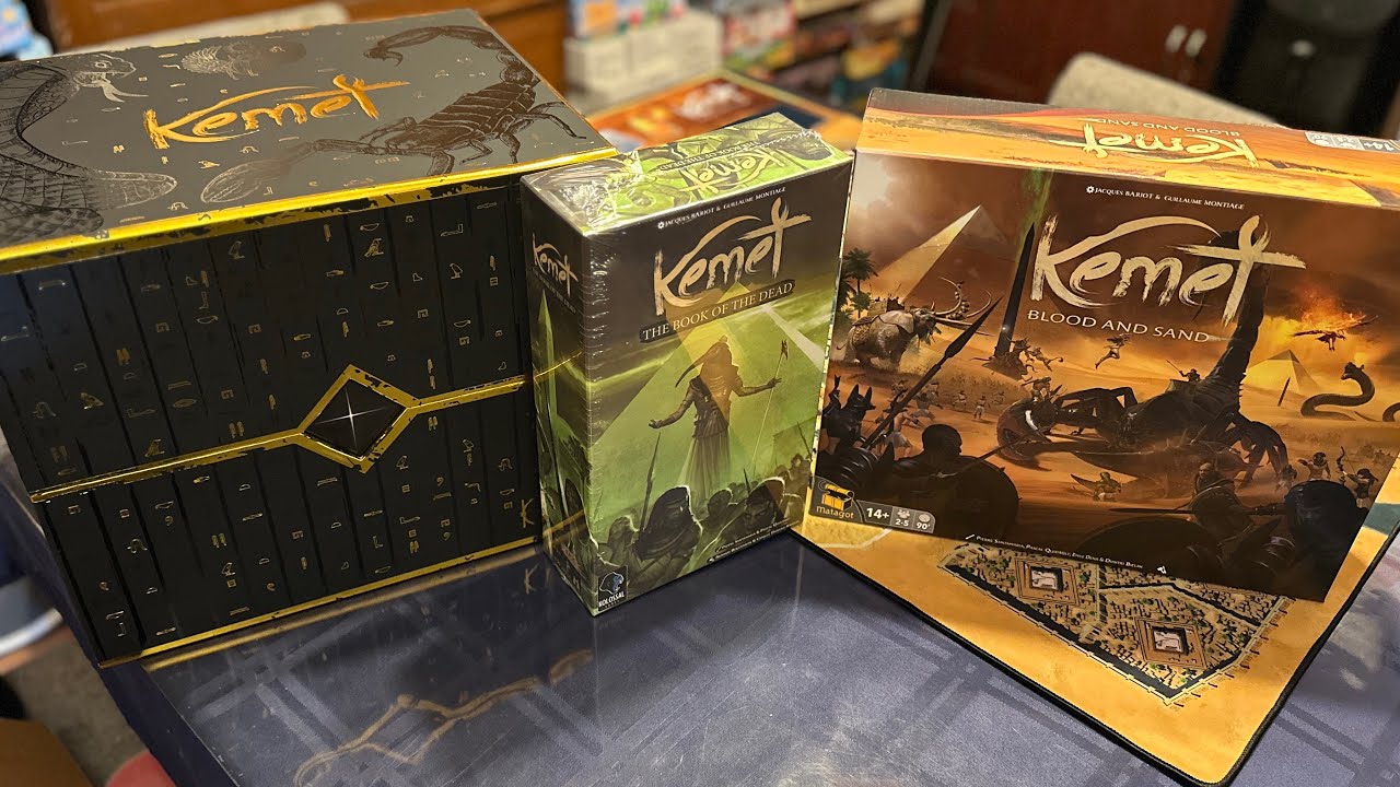 Unboxing: Kemet blood and sands big box and expansions