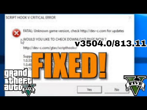 Script Hook V Critical Error FIX for GTA 5 (2025) | Working Solution for Version 3504