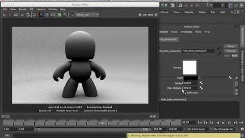Maya 2011 Ambient Occlusion Tutorial