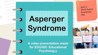 Asperger Syndrome EDU550