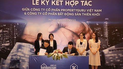Lễ ký kết hợp tác giữa Batdongsan.com.vn với Công ty Cổ phần Bất động sản Thiên Khôi