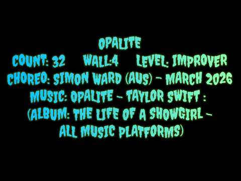 Opalite Line Dance// @simonwardlinedance  - Demo