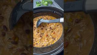 Easy Crockpot Creamy Chicken Enchilada Soup