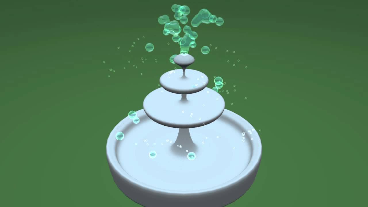 Bubble Fountain My First Time Using Particles YouTube